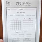 pick 5 lottery wheel worksheet